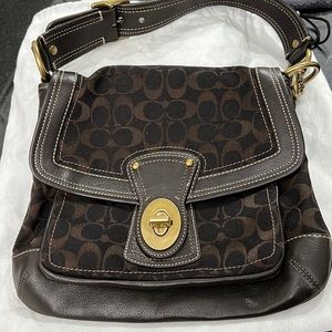 Coach Signature Collection Brown Handbag Brand New